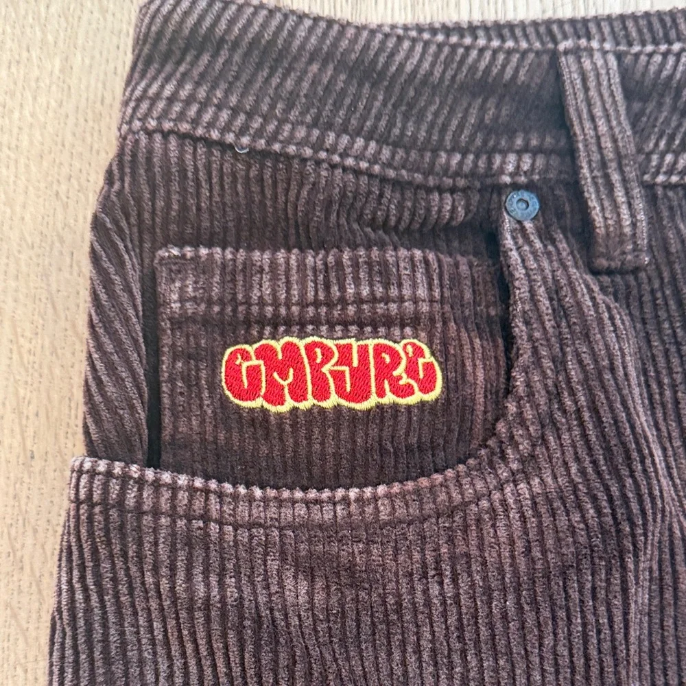 Empyre Dark Brown Corduroy Relax Loose Fit skate pants - Picture 2 of 8